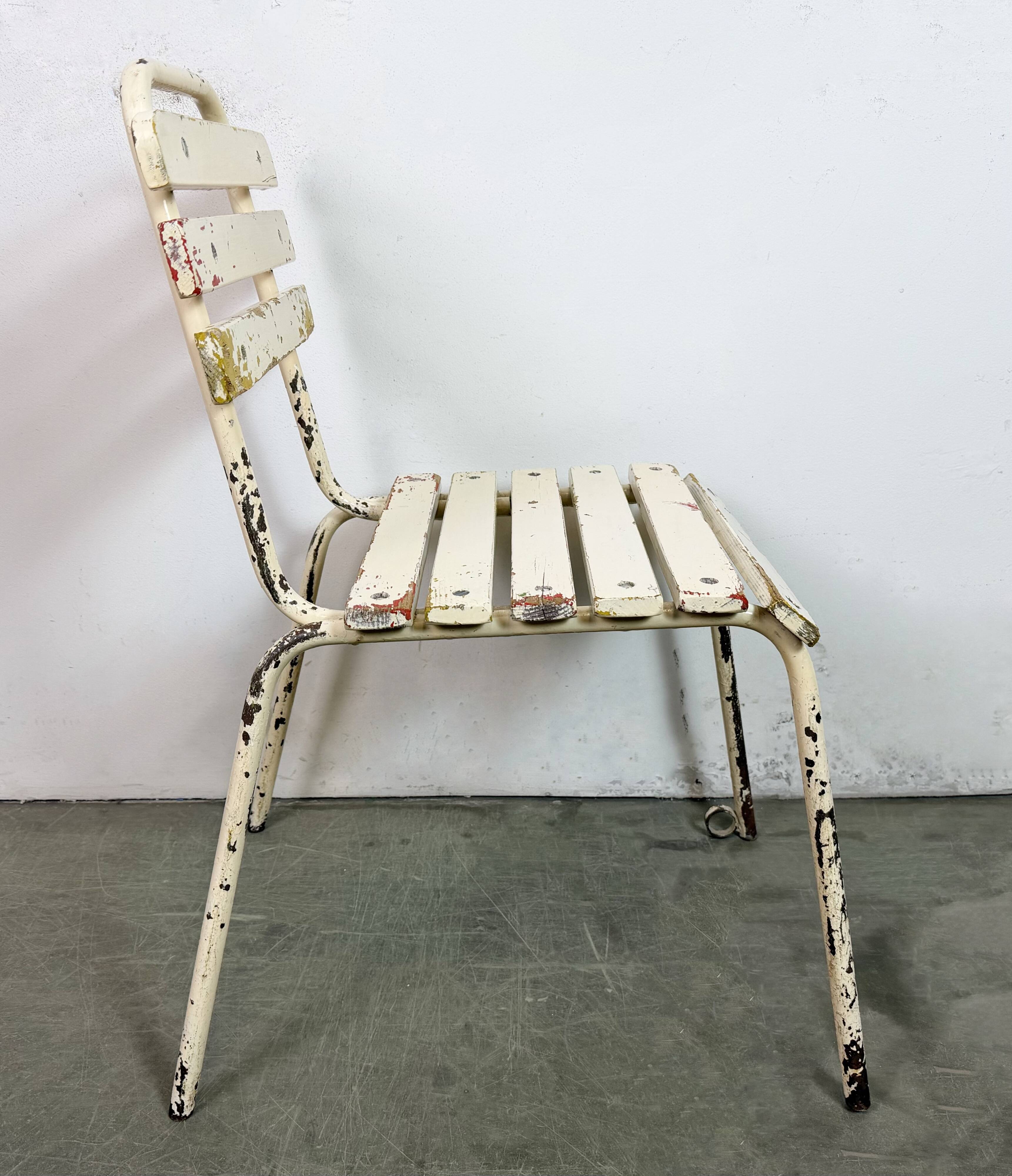 Vintage Beige Industrial Chair, 1960s