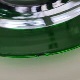 6 plats en verre vert
