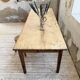 1950s pine farmhouse table 220cm