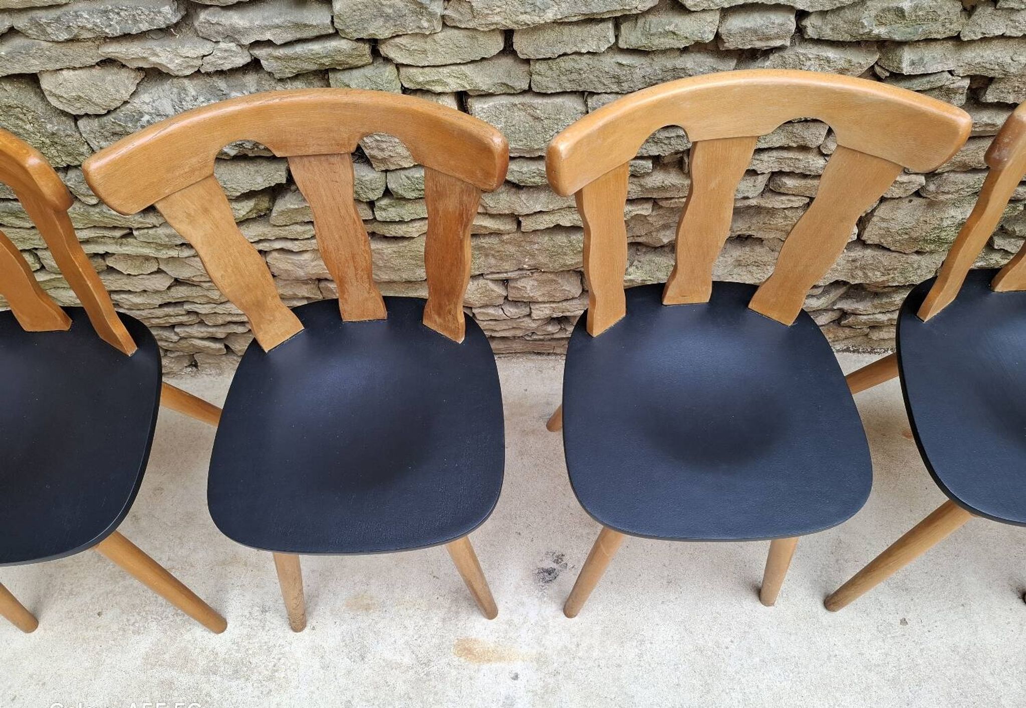 Set of 12 bistro chairs