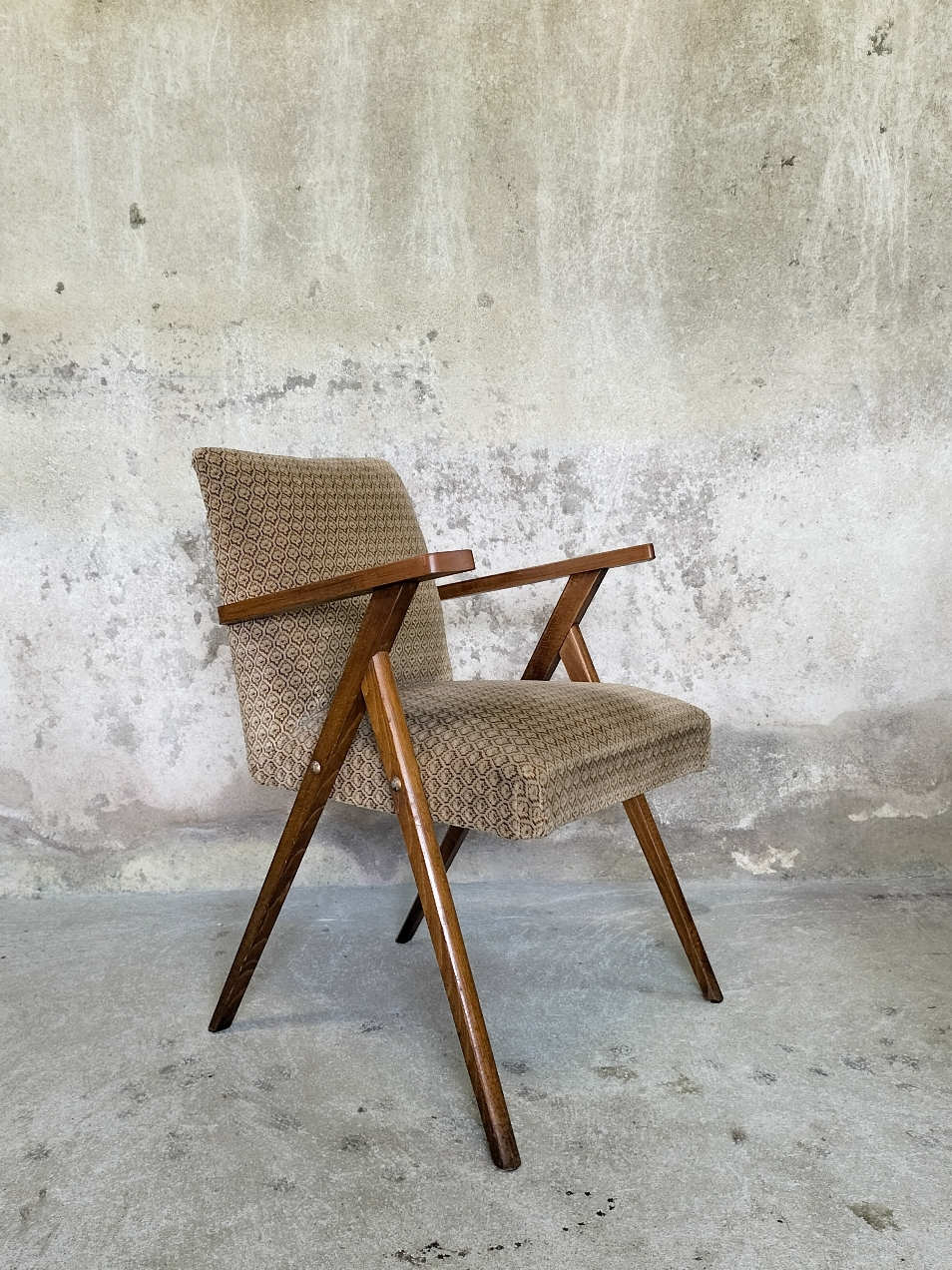 Vintage bridge armchair