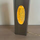 Vintage Space Age glitter lamp brushed aluminium year