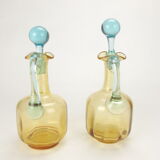 Old pair of George Sand decanters, Cristal de Portieux