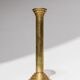 Gold-Plated Metal Candle Holders Set of 2, 1960s Italian Column Design, Vintage Table Decor
