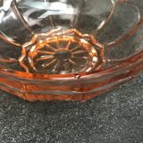 Bonbonnière vintage en verre rose