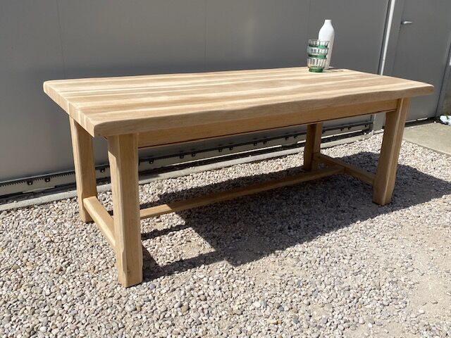 Stripped farmhouse table extensions up to 280 cm