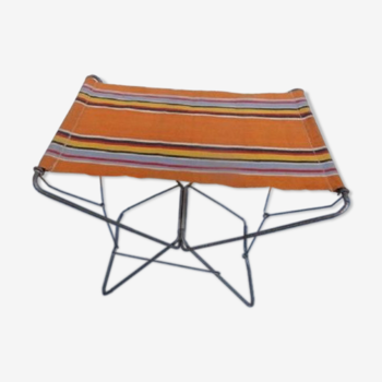 Seat folding metal stripe fabric