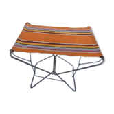 Siege pliant tissu rayure metal