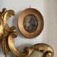Antique oval miniature painting landscape signed Natali early 20th century