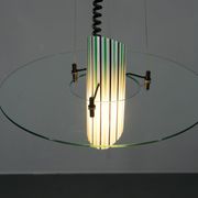 Italian Glass Chandelier, 1980s