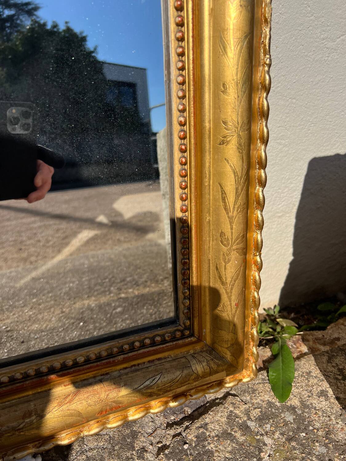Golden Louis Philippe mirror