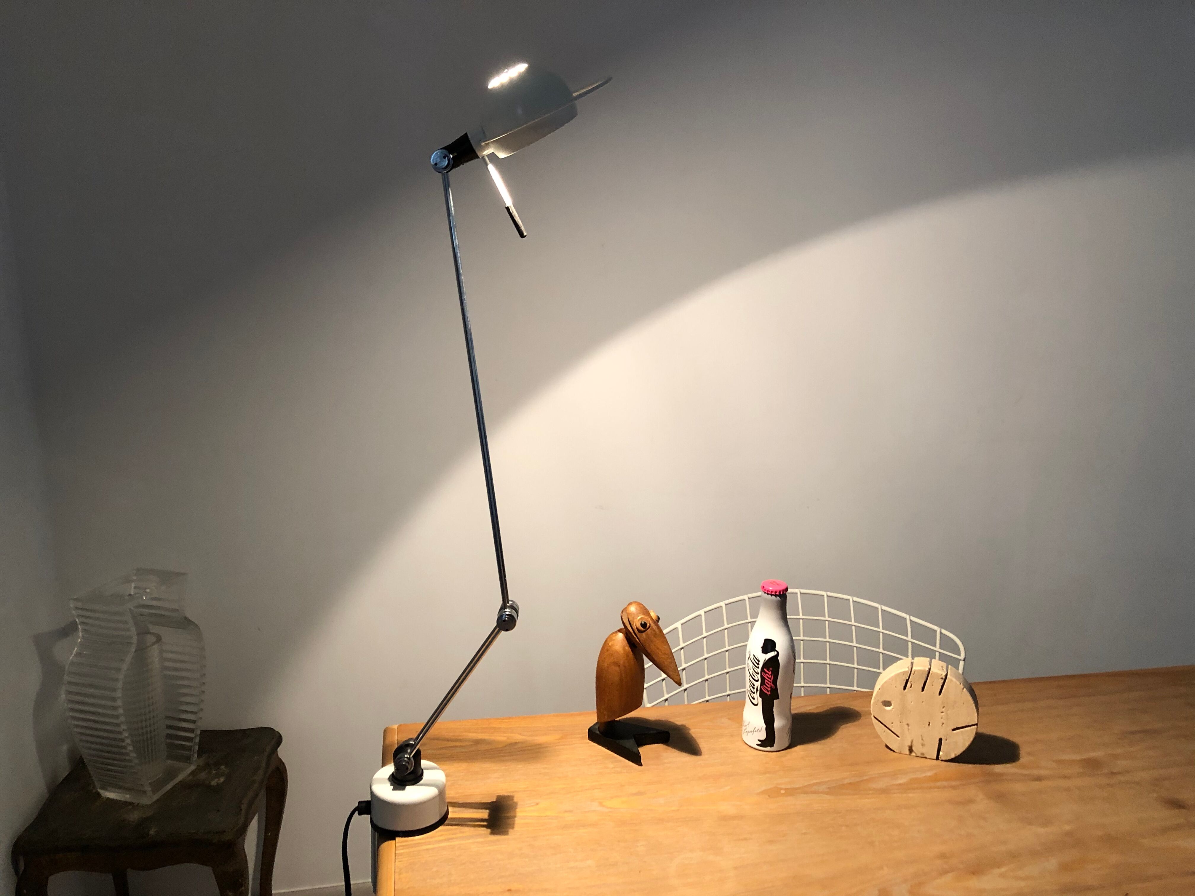 Office lamp architect Aluminor France vintage 80