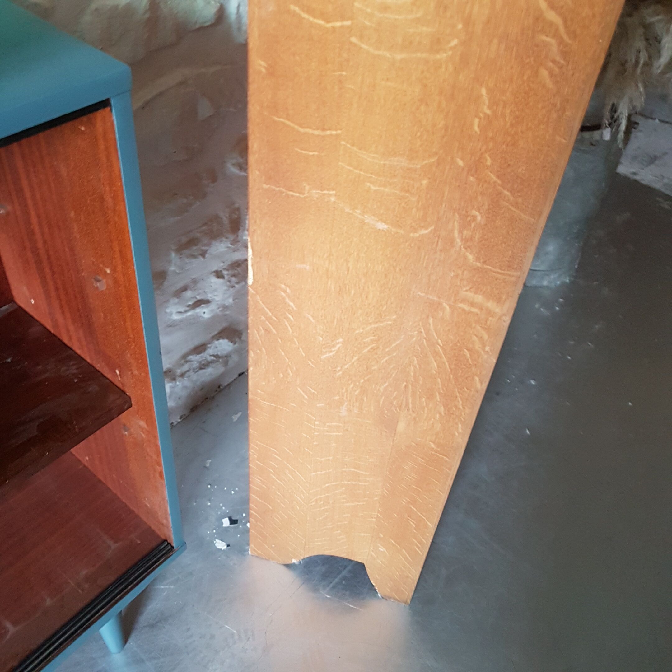 Narrow library vintage sliding door