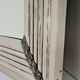 Mirror Art Deco patinated wood and stucco floral patterned Broquart Bordeaux 99 cm x 63 cm