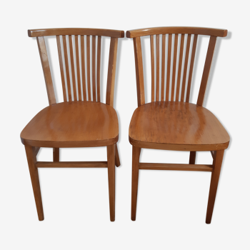 Lot de 2 chaises en bois vintage