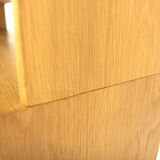 Scandinavian oak chest of drawers-bookcase, Sweden, 1960