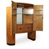 Art Deco cocktail cabinet in sycamore c1930