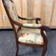 Antique Louis-Philippe style armchair in solid wood
