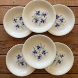 6 old soup plates