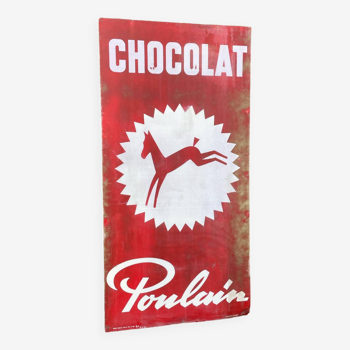 plate métal chocolaté poulaine