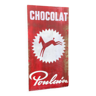 plate métal chocolaté poulaine