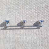 Vintage chrome 3-door coat rack