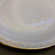 12 assiettes plates en porcelaine de Chartres sur Cher, Tiffonnet et Cie