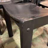 6 vintage chairs circa 1960 patinated black