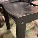 6 vintage chairs circa 1960 patinated black