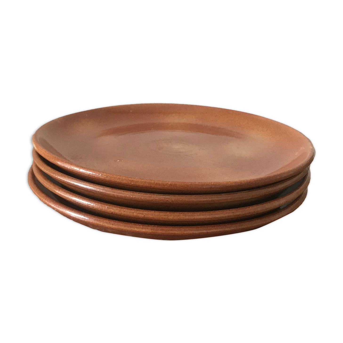 Lot de 4 assiettes en grès