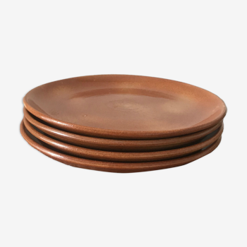 Set of 4 sandstone plates