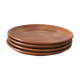 Lot de 4 assiettes en grès