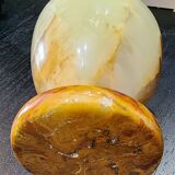 Vintage table lighters + 2 onyx ashtrays – decorative set