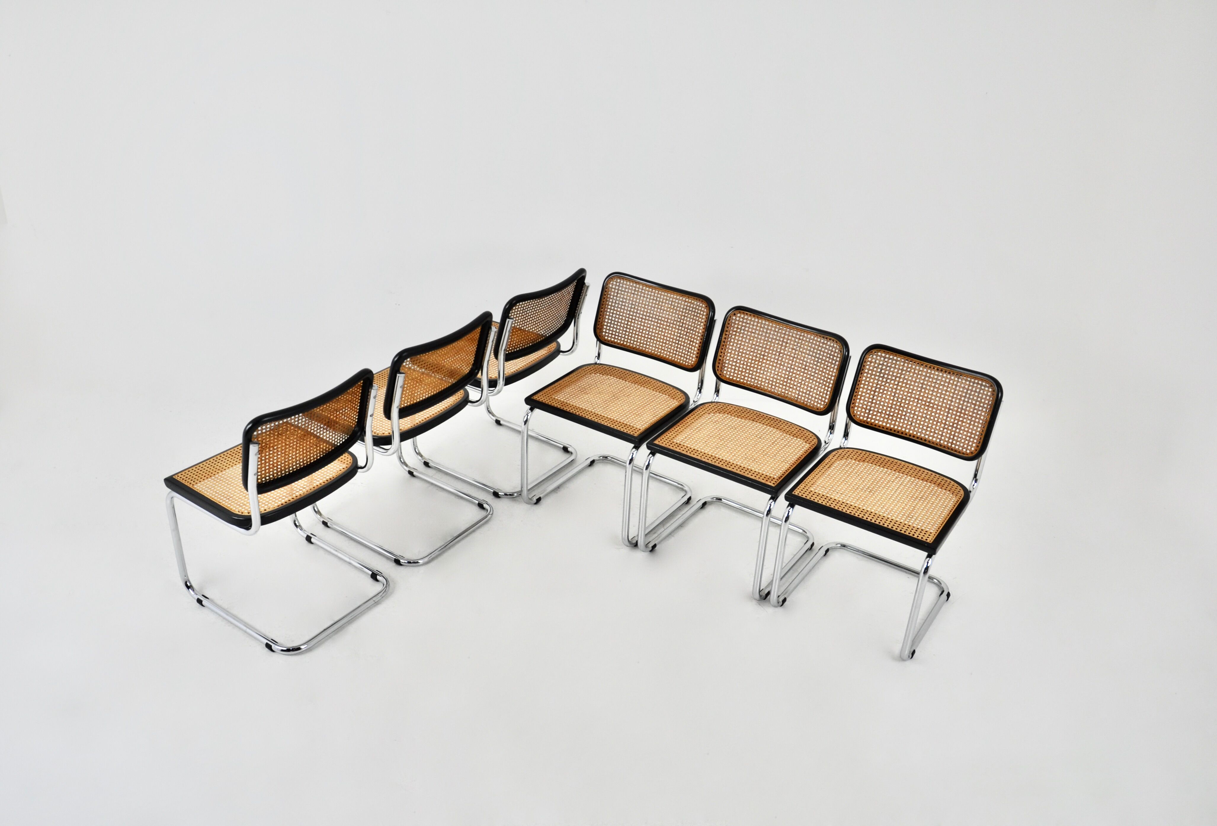 Dining chairs B32 by Marcel Breuer, set of 6