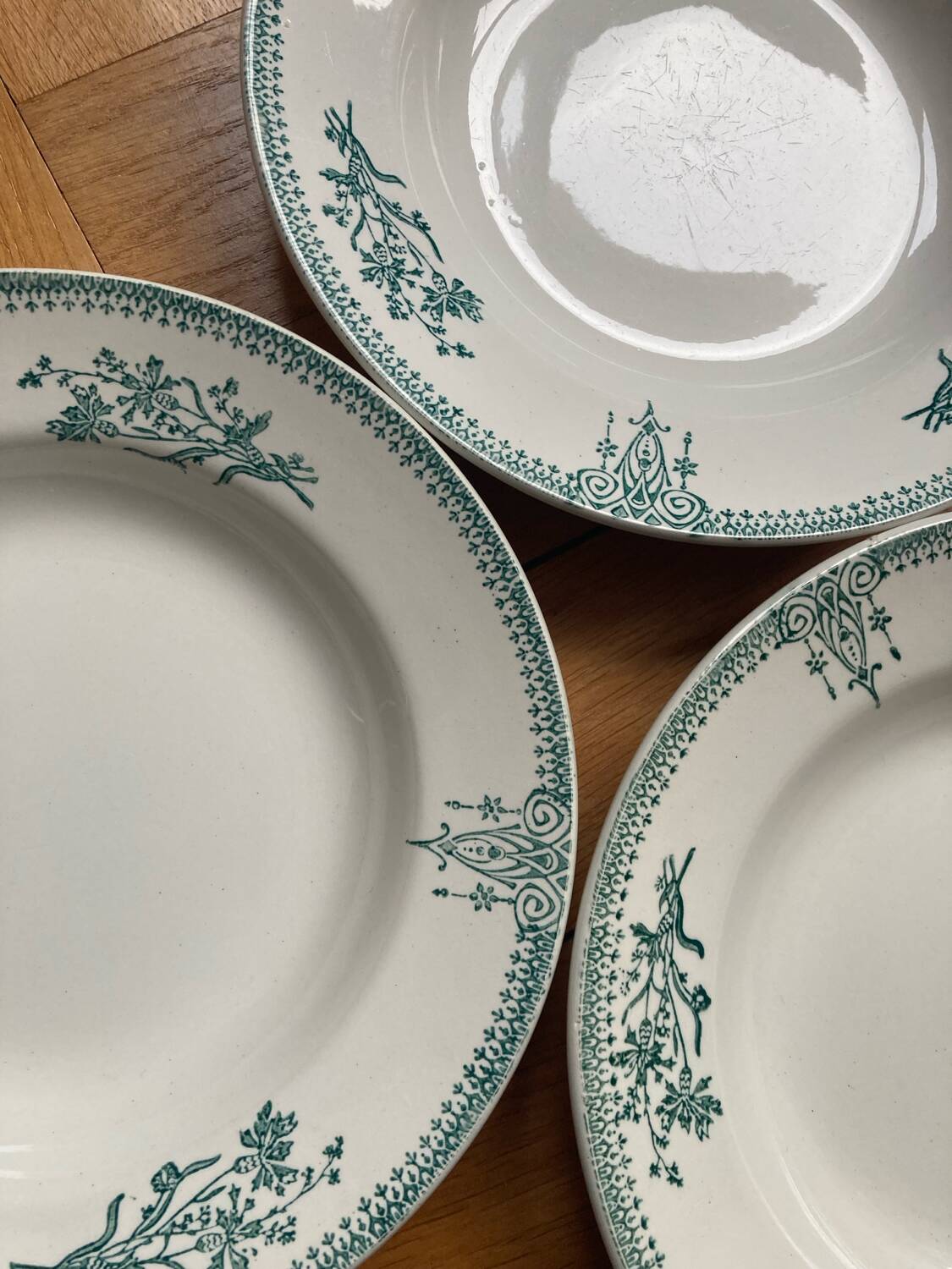 Saint Amand deep plates ironstone