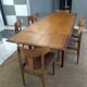 Extendable table in teak Scandinavian SAMCOM 1960