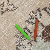 4x7 classic floral vintage tapis rug, 211x125cm