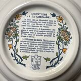 Our deep ceramic plates from Gien "Moustiers with pomegranate"