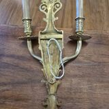 Louis XVI style wall lamp in bronze