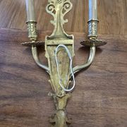 Louis XVI style wall lamp in bronze