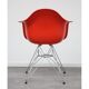Vitra plastic armchair red poppy by Eames
