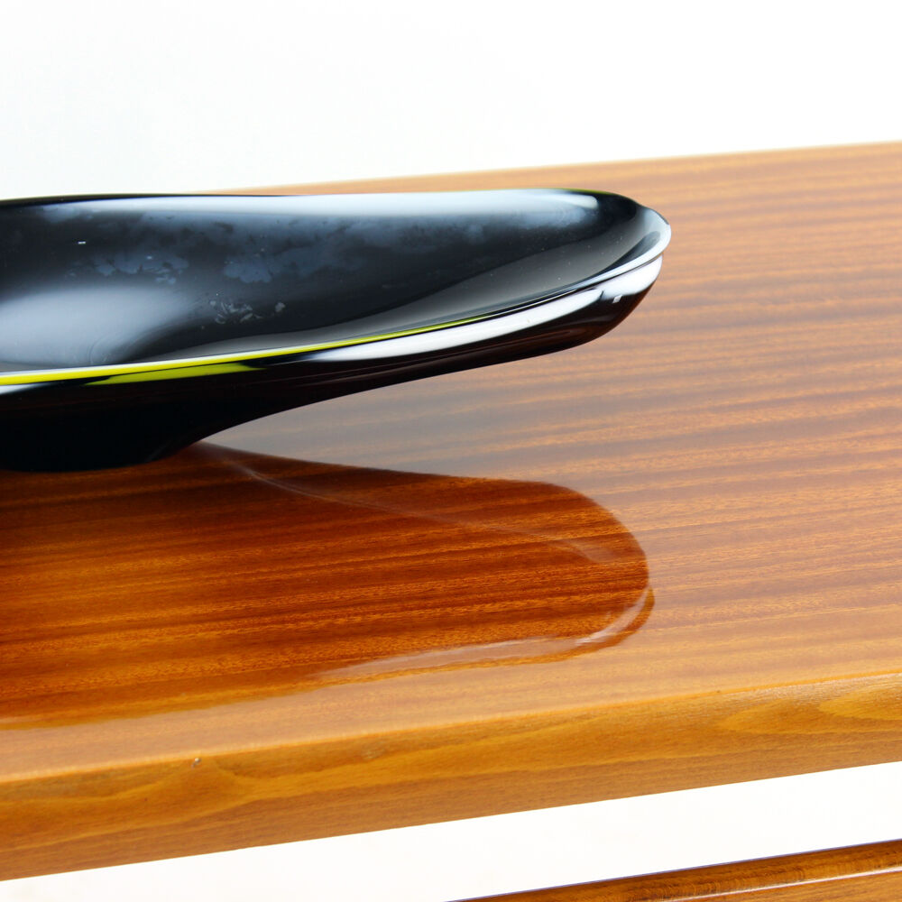 Table à café en acajou et teck Tchécoslovaquie années 1970