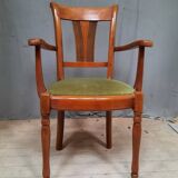 Modern armchair in varnished wood