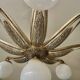 Art Deco ceiling light in bronze with 9 glass globes, France 1935
