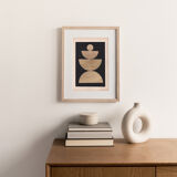 Collage on dated and signed paper without frame C147