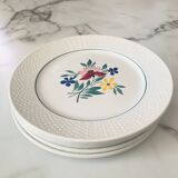 Fabiola Digoin Sarreguemines flat plates from the 50s