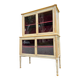 Louis xvi xviii eme century painted wood showcase
