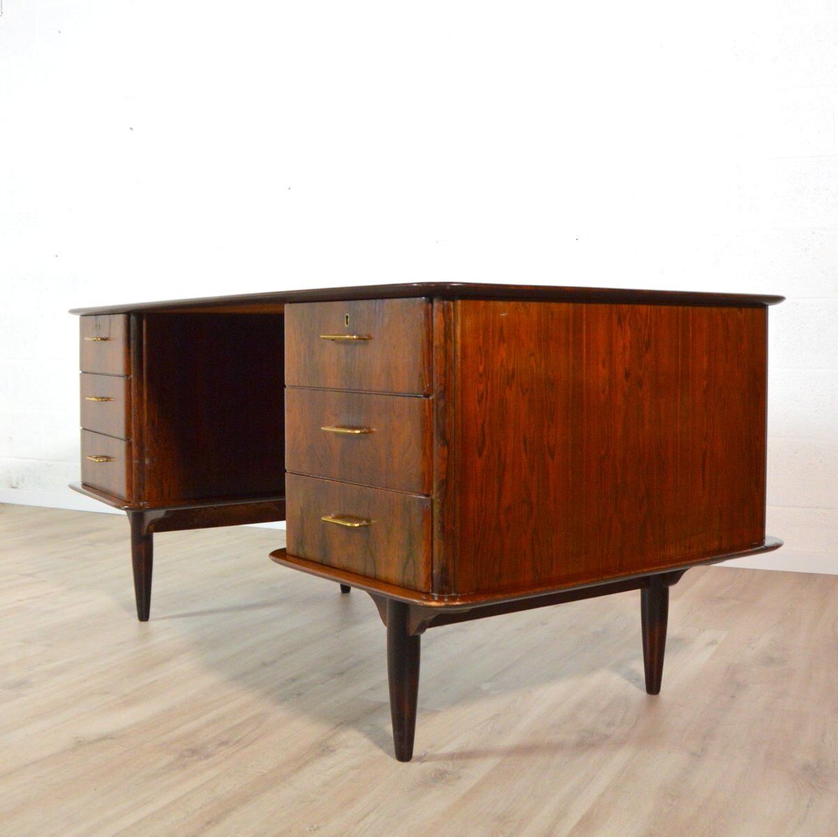 Rosewood desk Denmark vintage 1960s