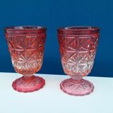 Pair of Baccarat cut crystal glasses, early 20th century