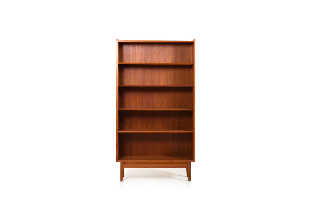 Danish conical bookshelf in teak by Johannes Sorth